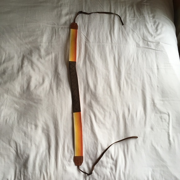 DSLR Camera Shoulder Strap Sunset Pattern Orange - Picture 2 of 8